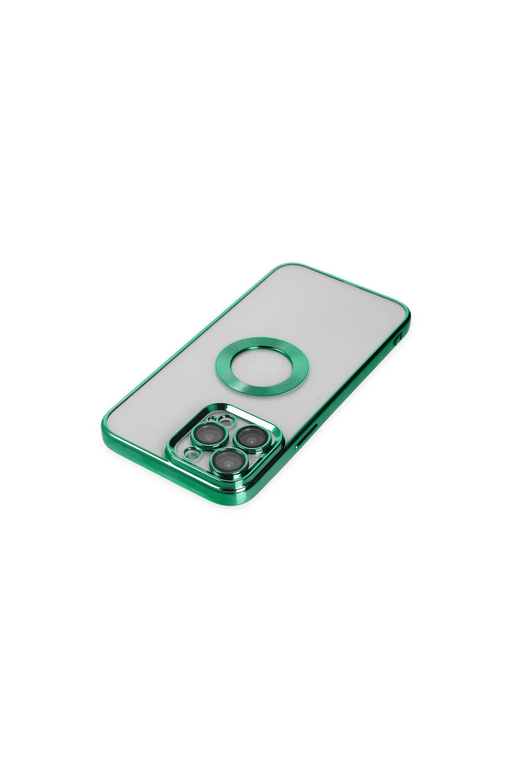 Apple iPhone 14 Pro Uyumlu Kılıf Slot Silikon - Köknar Yeşili
