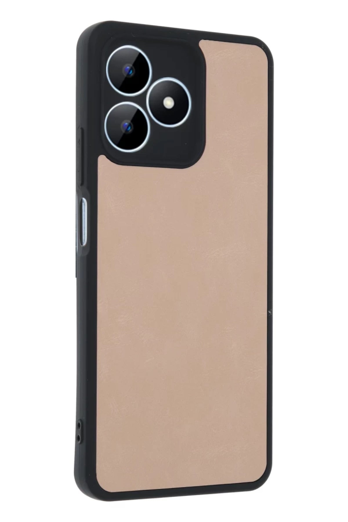Realme Note 50 4G Uyumlu Kılıf Aras Deri Kapak - Pudra