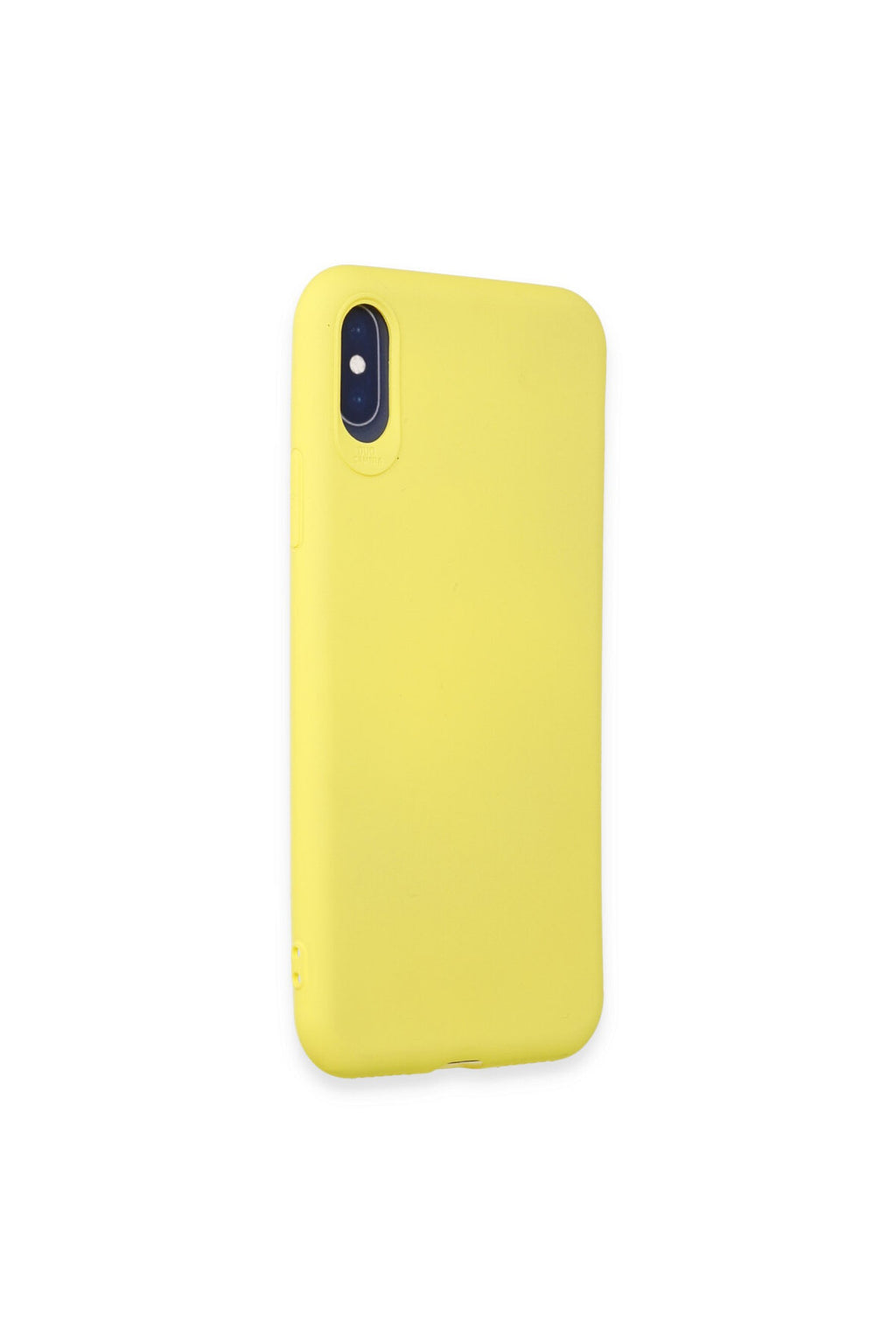 Apple iPhone X Uyumlu Kılıf First Silikon - Sarı
