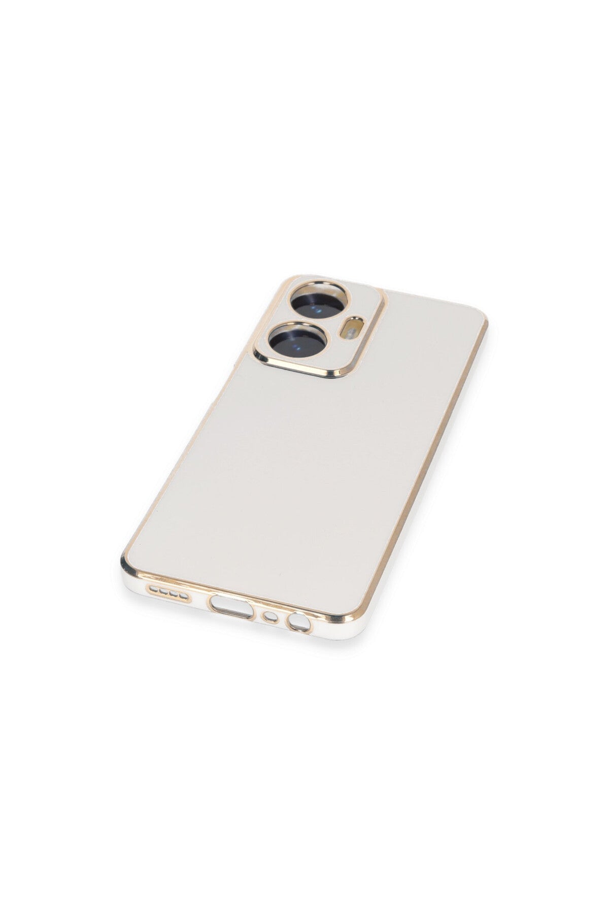 Realme C55 Uyumlu Kılıf Volet Silikon - Beyaz