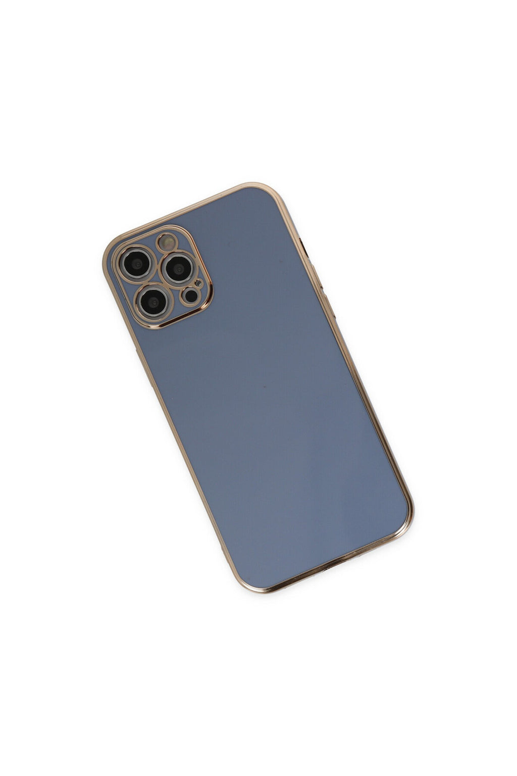 Apple iPhone 12 Pro Uyumlu Kılıf Volet Silikon - Mavi