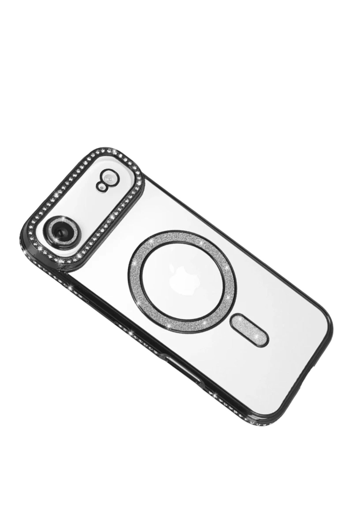 Apple iPhone 17 Air Uyumlu Joke Simli Magneticsafe Kılıf - Siyah