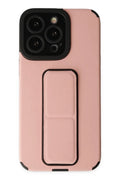 Apple iPhone 13 Pro Max Uyumlu Kılıf Mega Standlı Silikon - Pudra