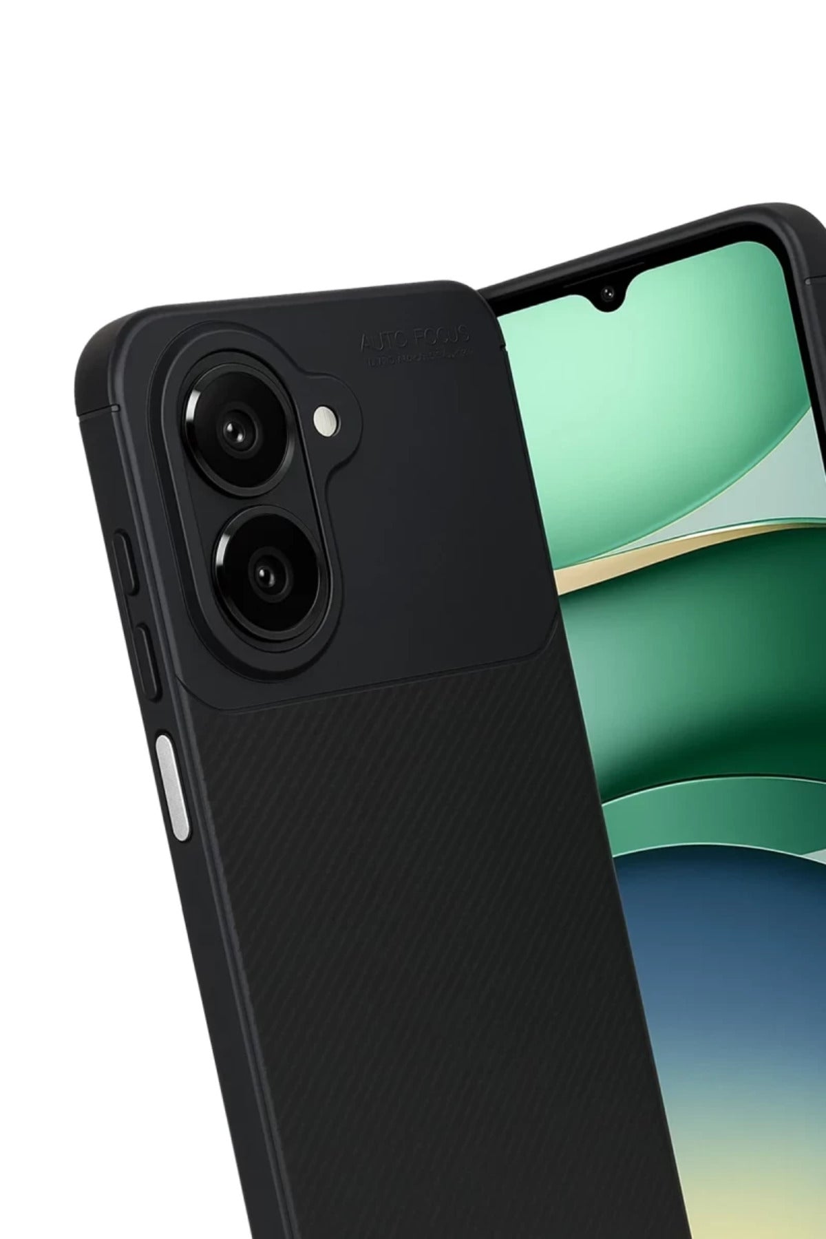 Samsung Galaxy A07 4G Uyumlu Auto Focus Karbon Kapak - Siyah