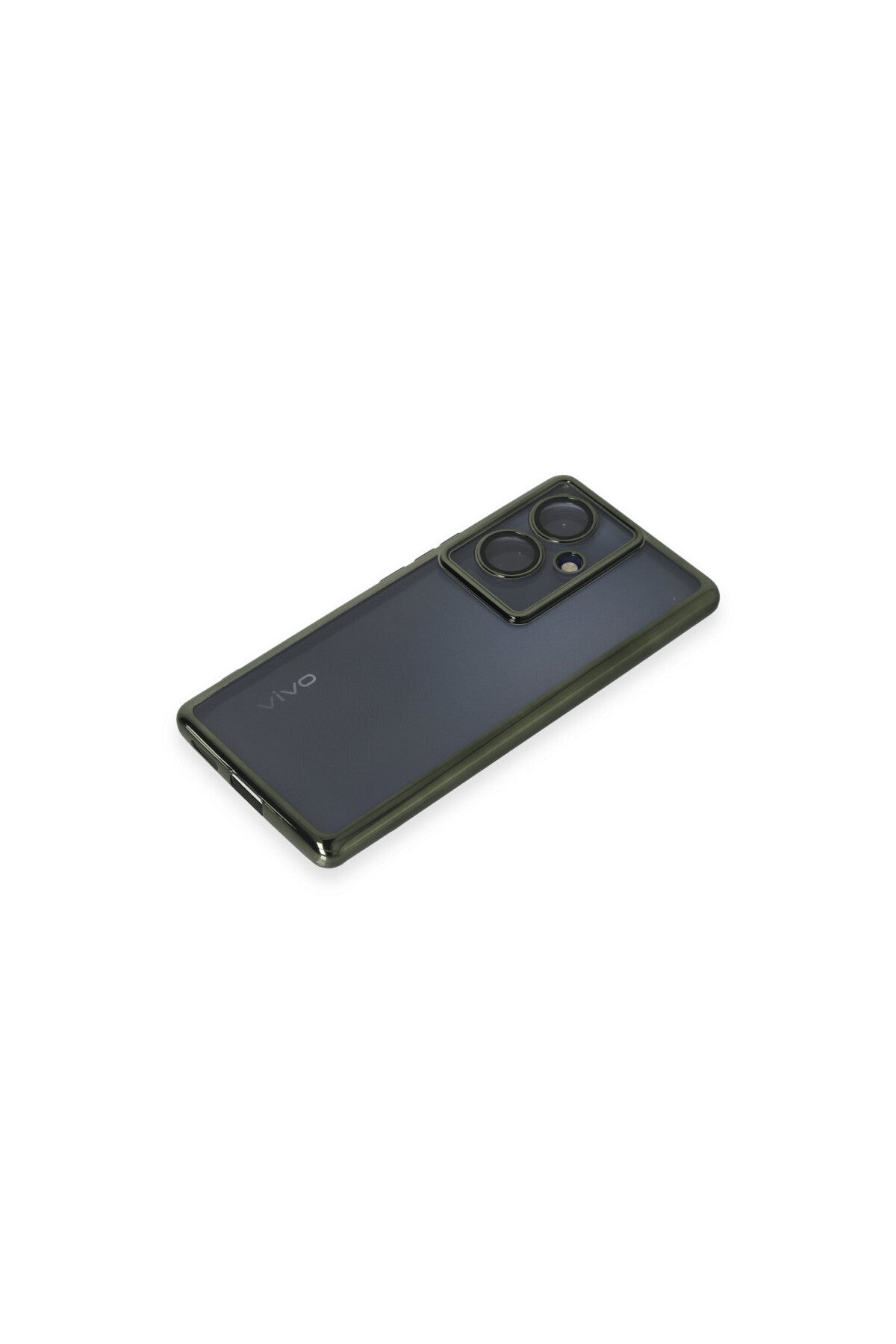 Vivo V29 Lite Uyumlu Kılıf Lensli Silikon - Yeşil