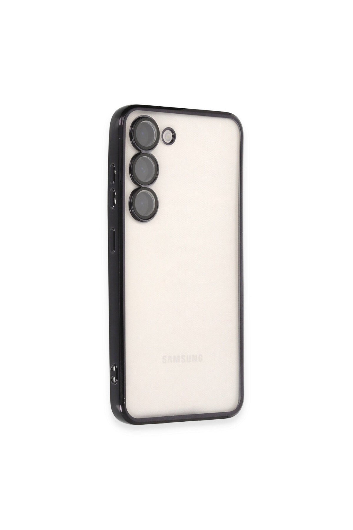 Samsung Galaxy S24 Uyumlu Kılıf Lensli Silikon - Siyah