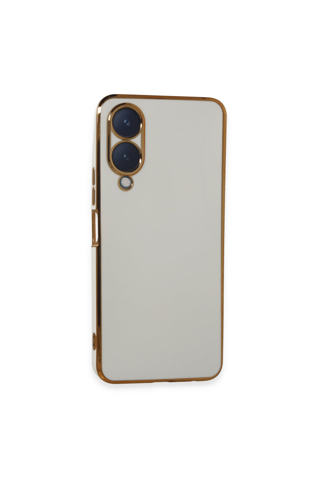 Vivo Y17S Uyumlu Kılıf Volet Silikon - Beyaz