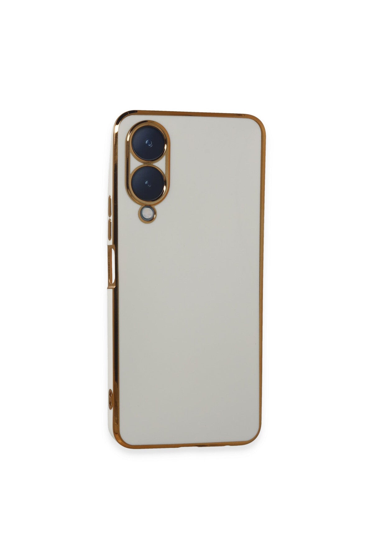 Vivo Y17S Uyumlu Kılıf Volet Silikon - Beyaz