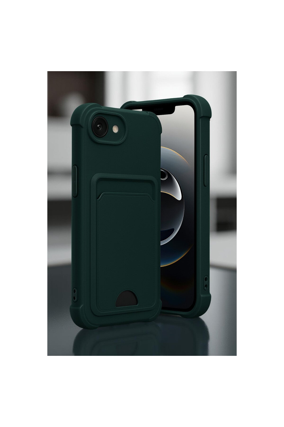 Apple iPhone 16E Uyumlu Kelvin Kartvizitli Silikon - Lila