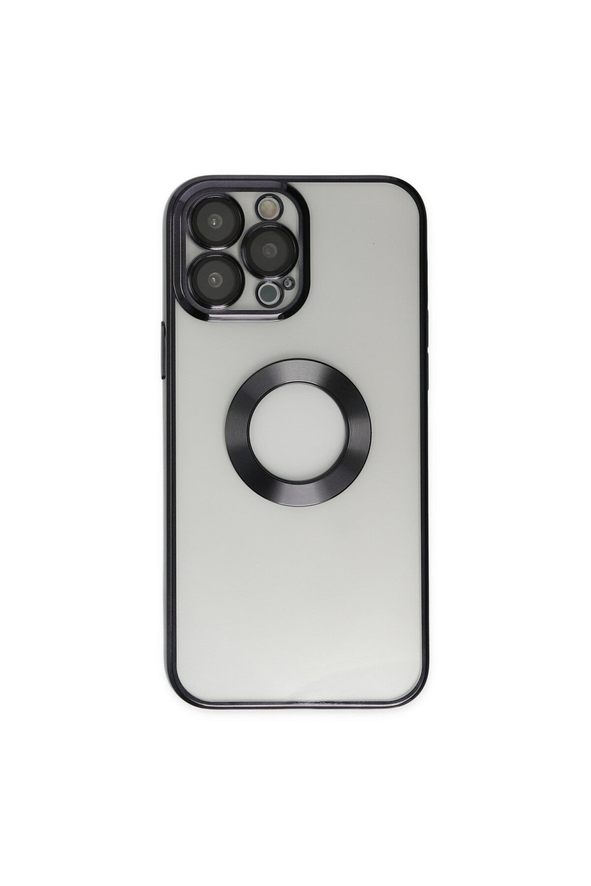 Apple iPhone 13 Pro Uyumlu Kılıf Slot Silikon - Siyah