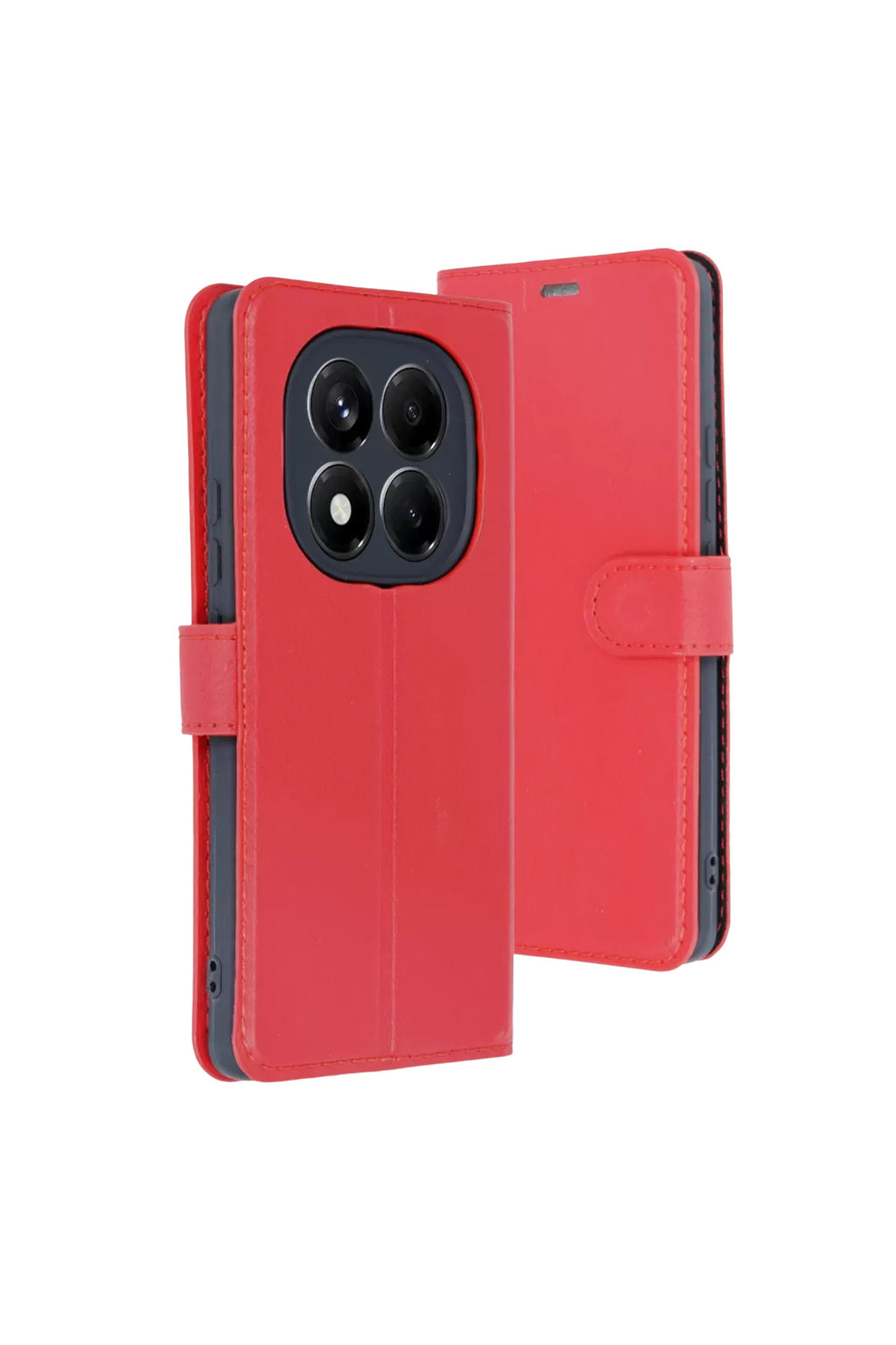 Xiaomi Redmi Note 15 4G Uyumlu Trend S Plus Kapaklı Kılıf - Kırmızı