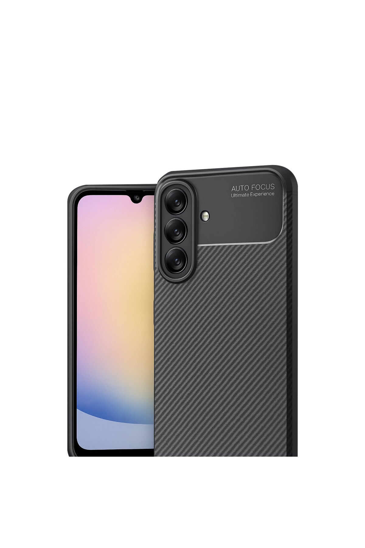 Samsung Galaxy A17 5G Uyumlu Auto Focus Karbon Kapak - Siyah