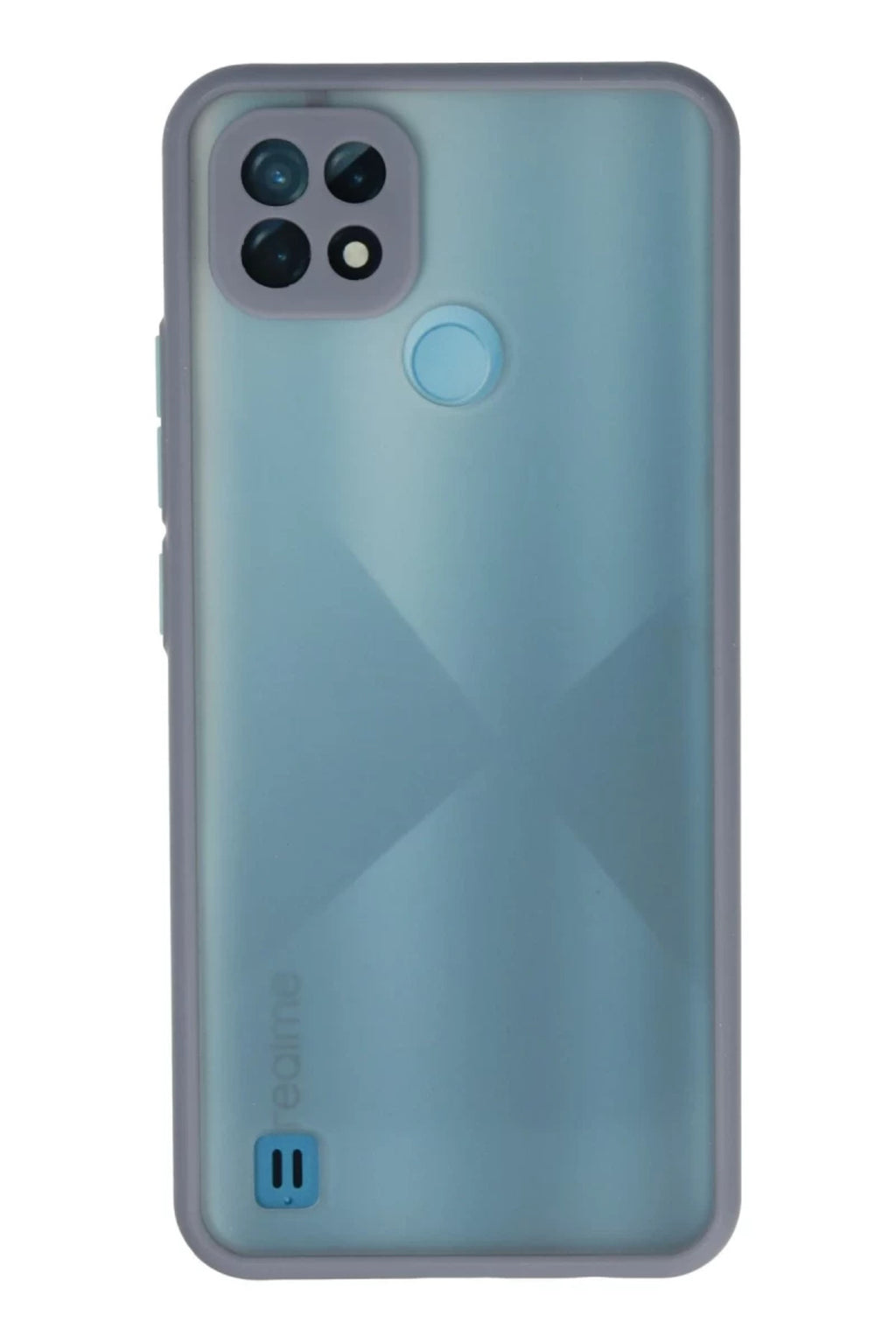 Realme C21 Uyumlu Kılıf Montreal Silikon Kapak - Gri