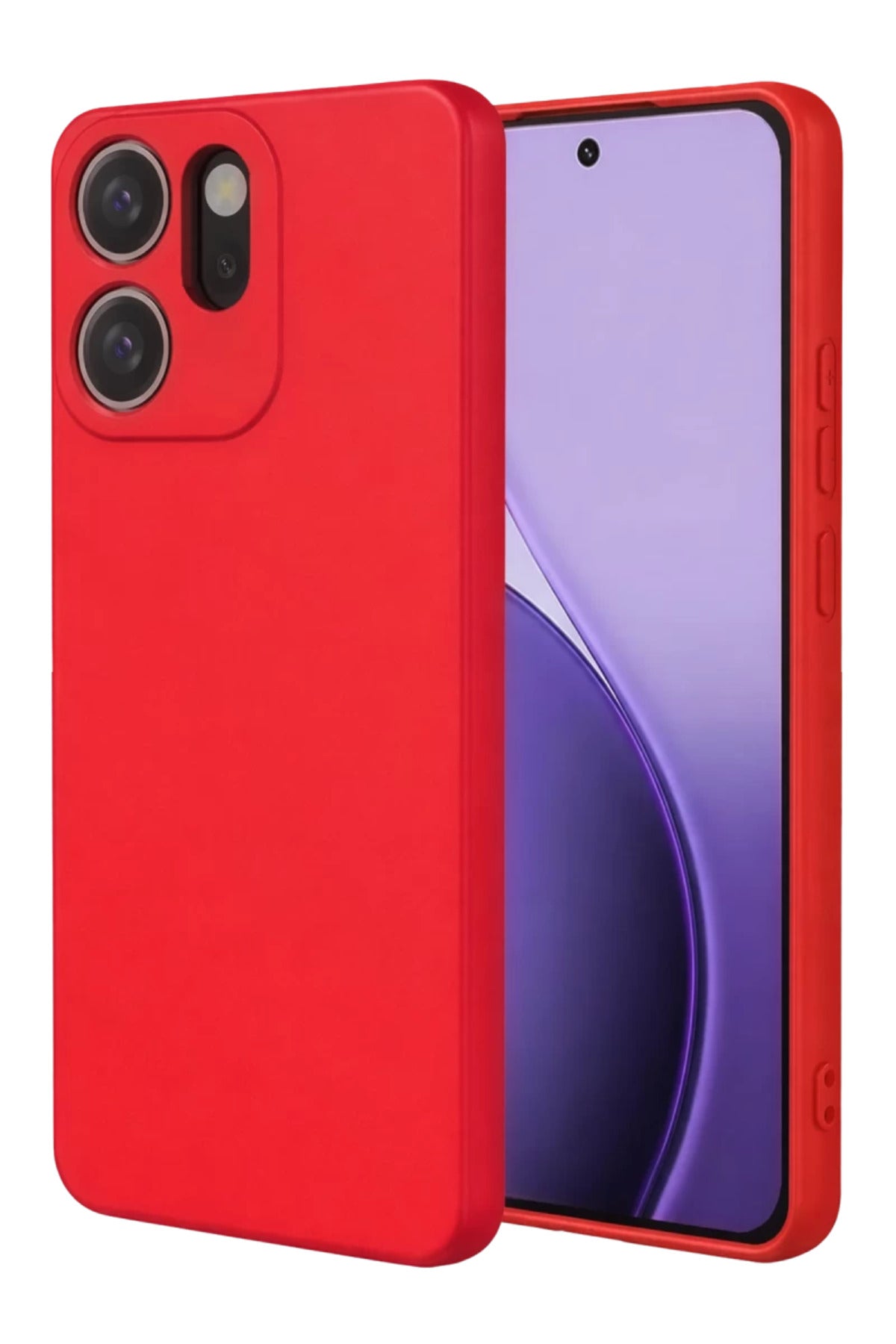 Oppo Reno 14F Uyumlu First Silikon - Kırmızı