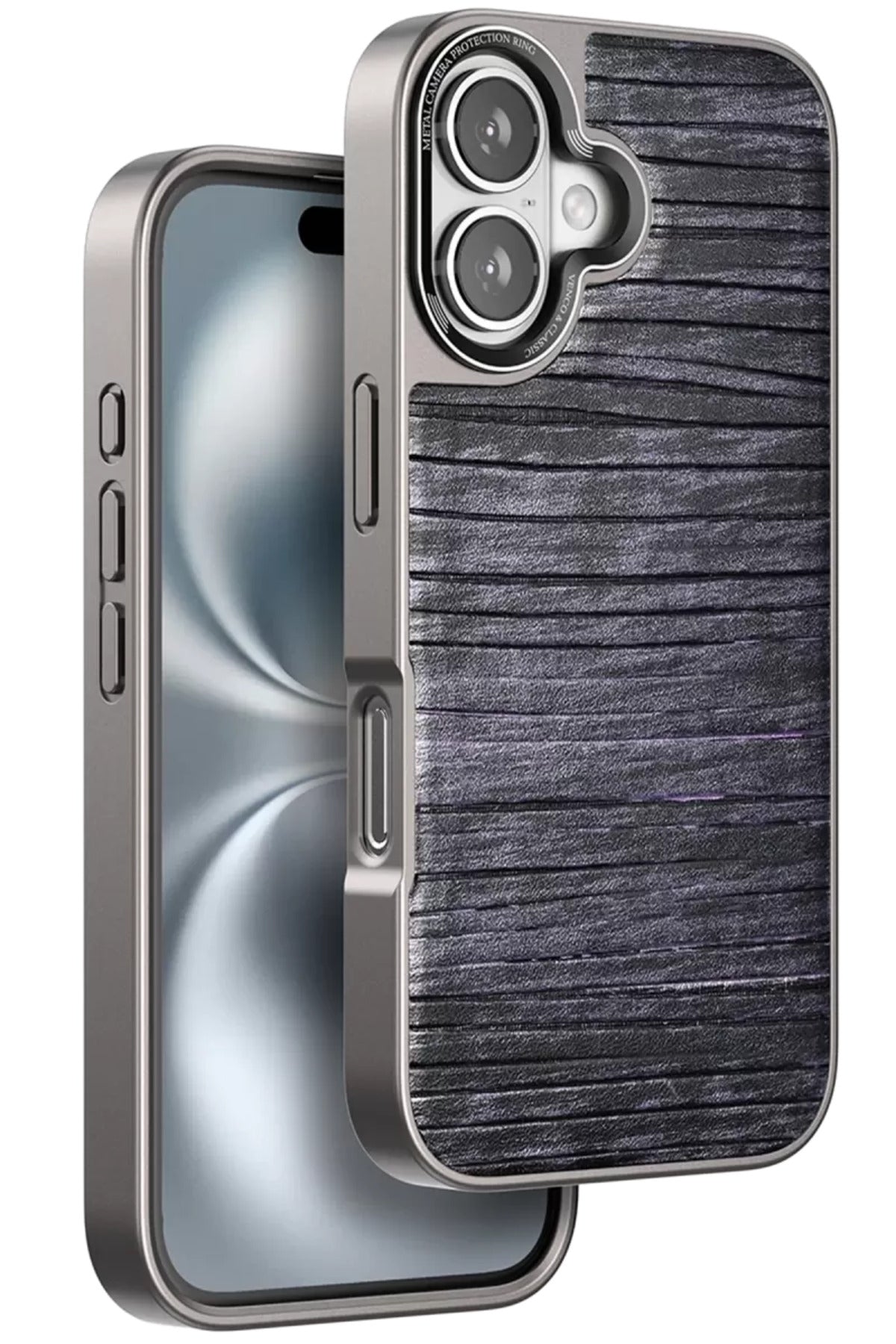 Venco Apple iPhone 16 Uyumlu Wave Kapak - Derin Mor