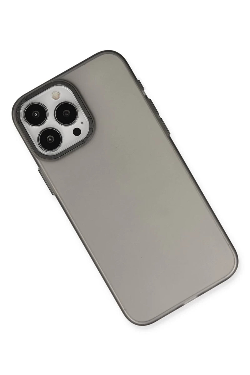 Apple iPhone 15 Pro Max Uyumlu Kılıf Modos Metal Kapak - Siyah