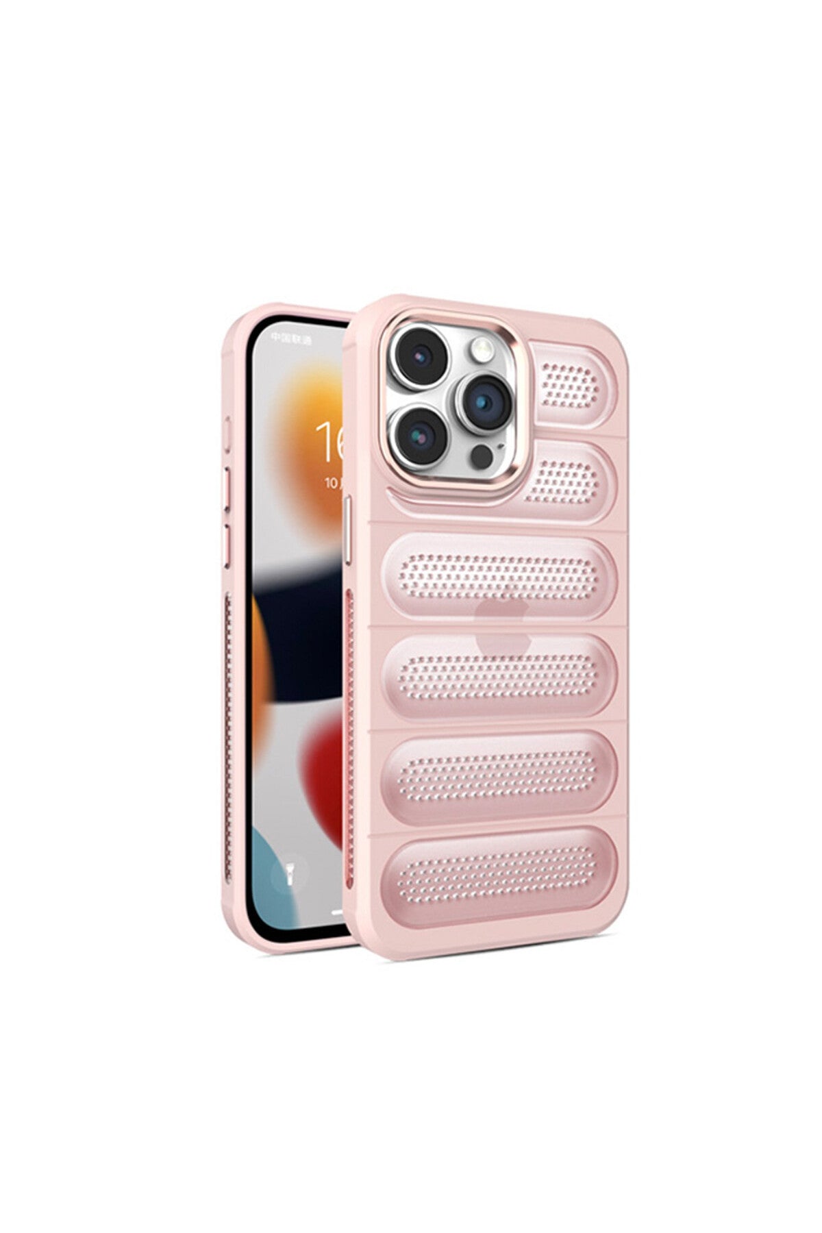 Apple iPhone 15 Pro Max Uyumlu Kılıf Airmax Silikon Kapak - Pembe
