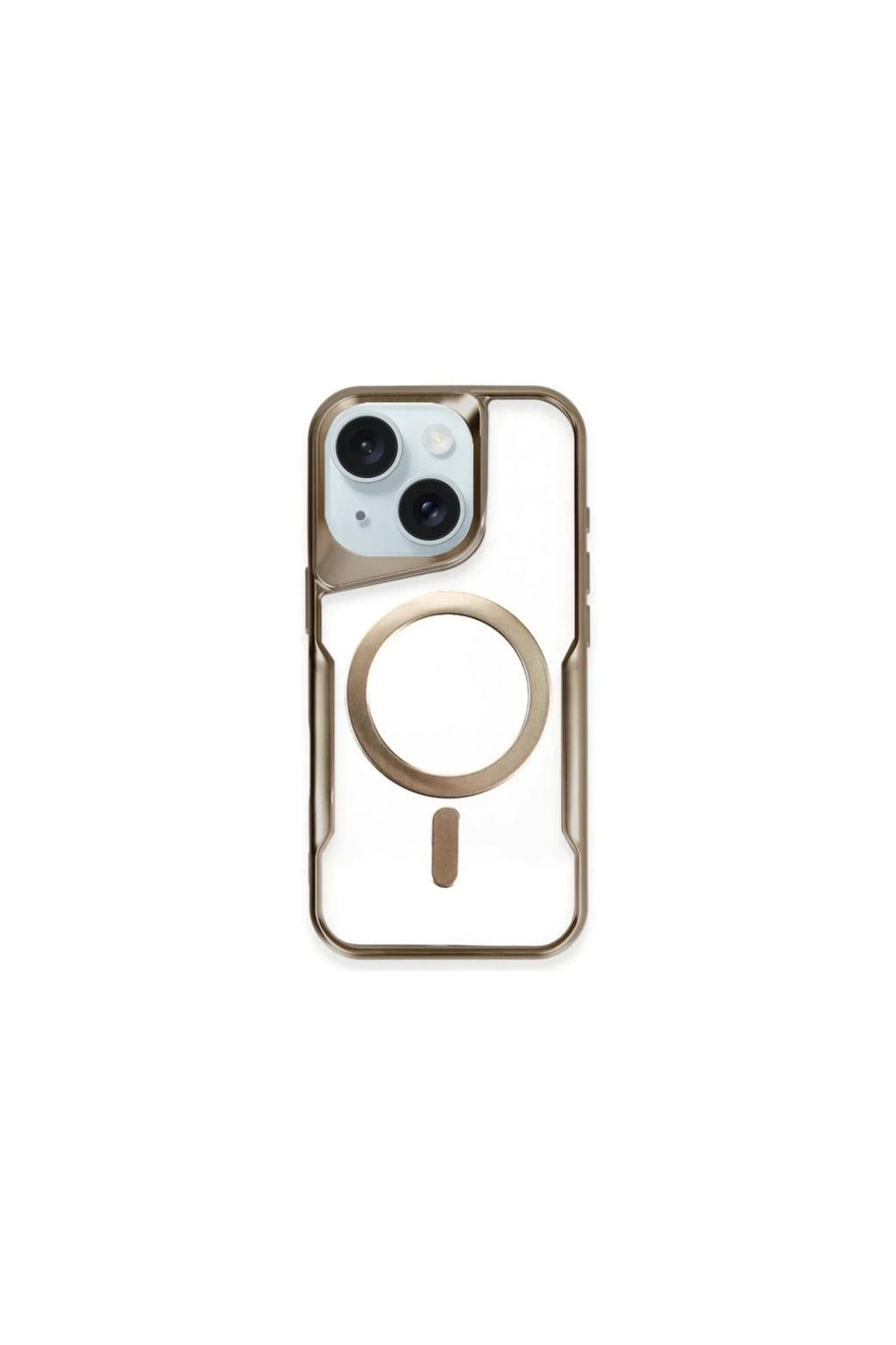 Apple iPhone 15 Plus Uyumlu Kılıf Boyi Magsafe Silikon Kapak - Kahverengi
