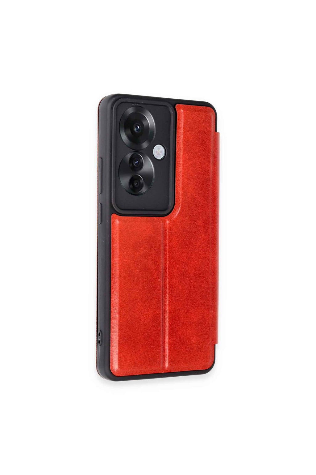 Oppo Reno 11F Uyumlu Kılıf Flip Cover - Kırmızı