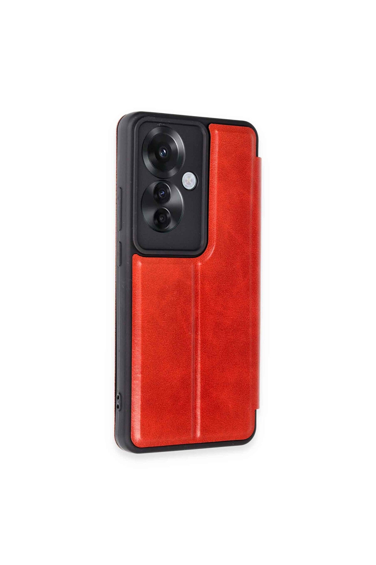 Oppo Reno 11F Uyumlu Kılıf Flip Cover - Kırmızı