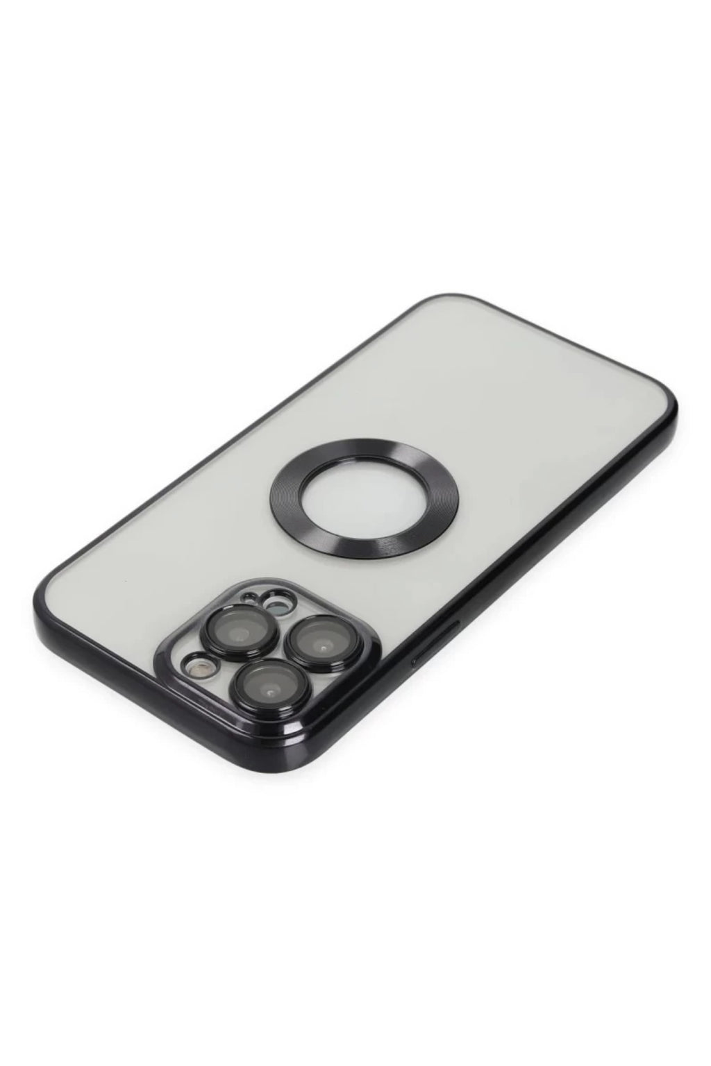 Apple iPhone 13 Pro Uyumlu Kılıf Slot Silikon - Siyah