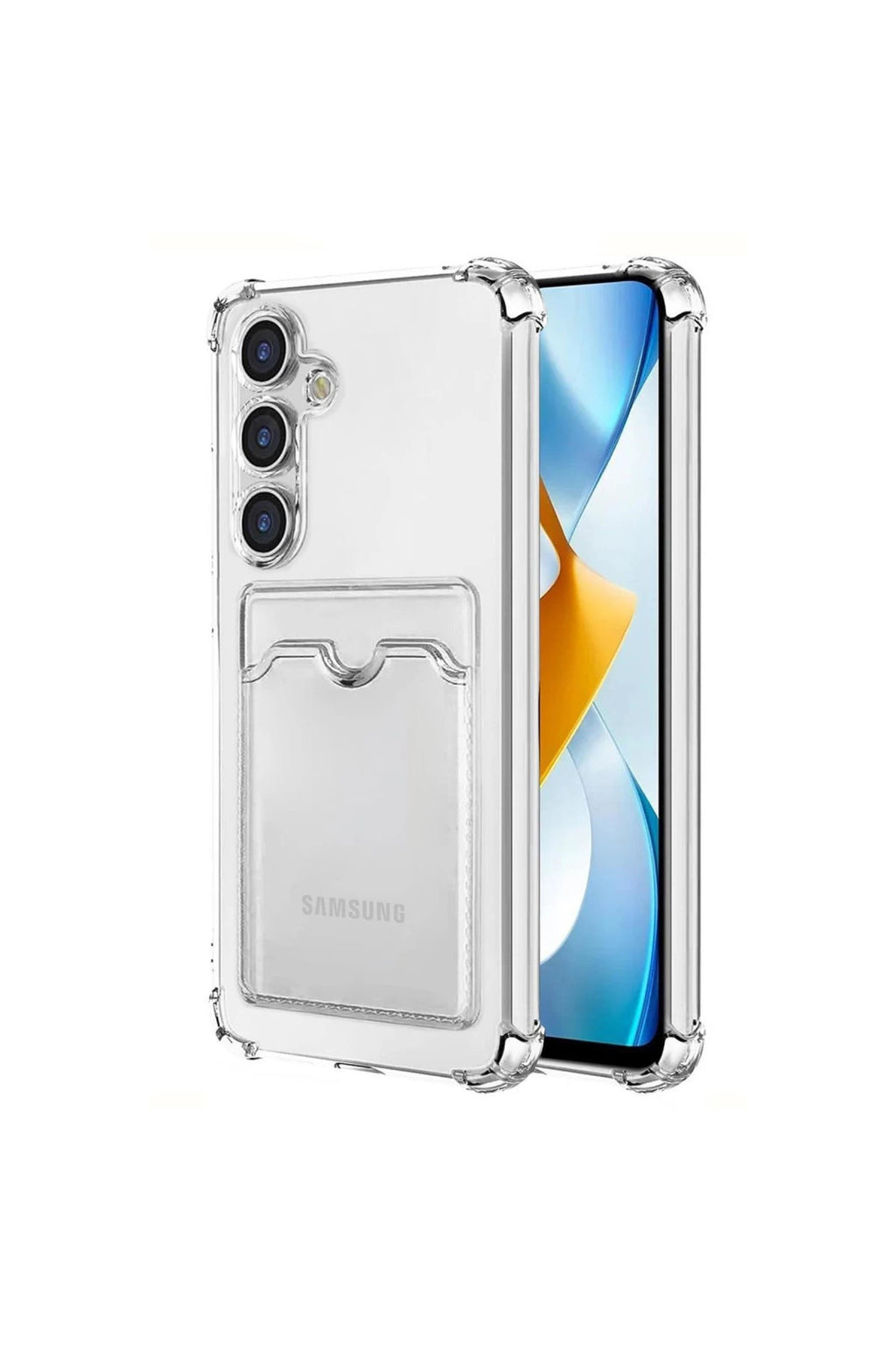 Samsung Galaxy S24 Uyumlu Kılıf Kart Şeffaf Silikon - Şeffaf