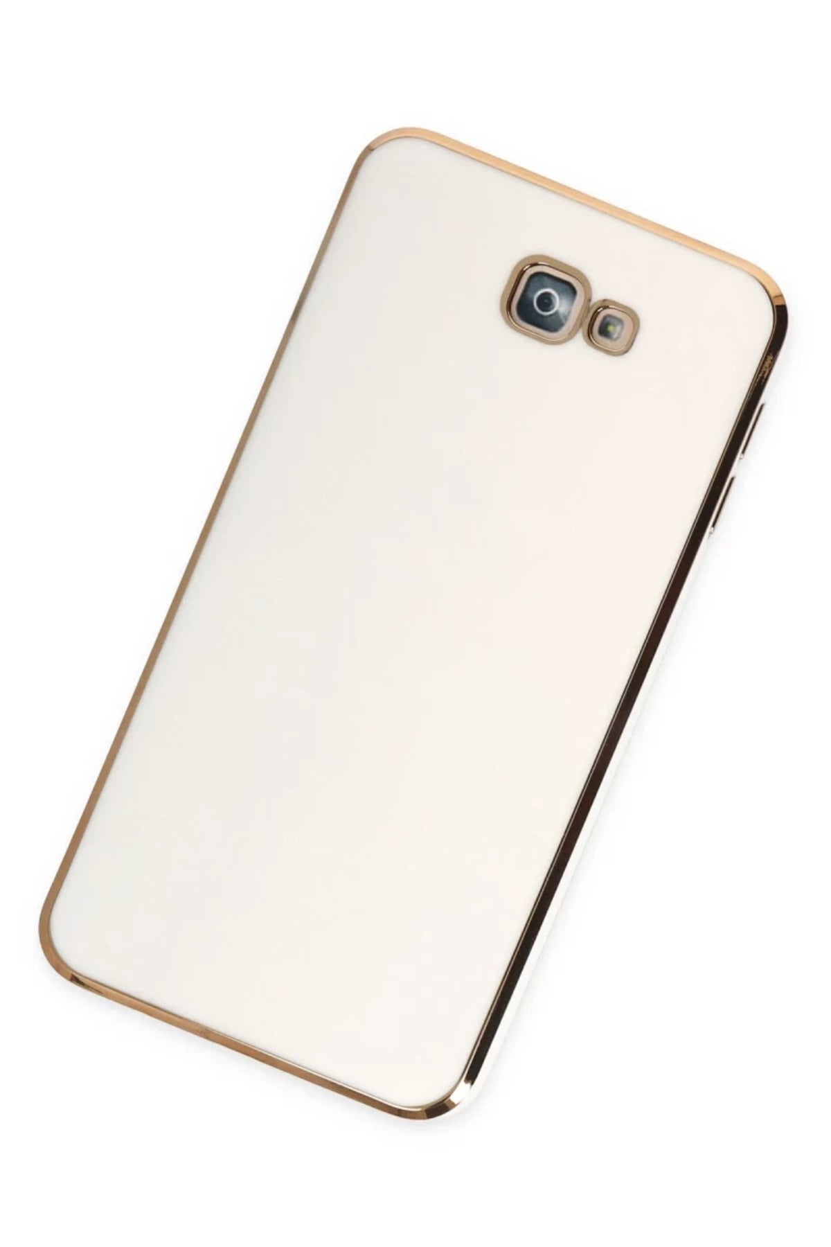Samsung Galaxy J7 Prime Uyumlu Kılıf Volet Silikon - Beyaz