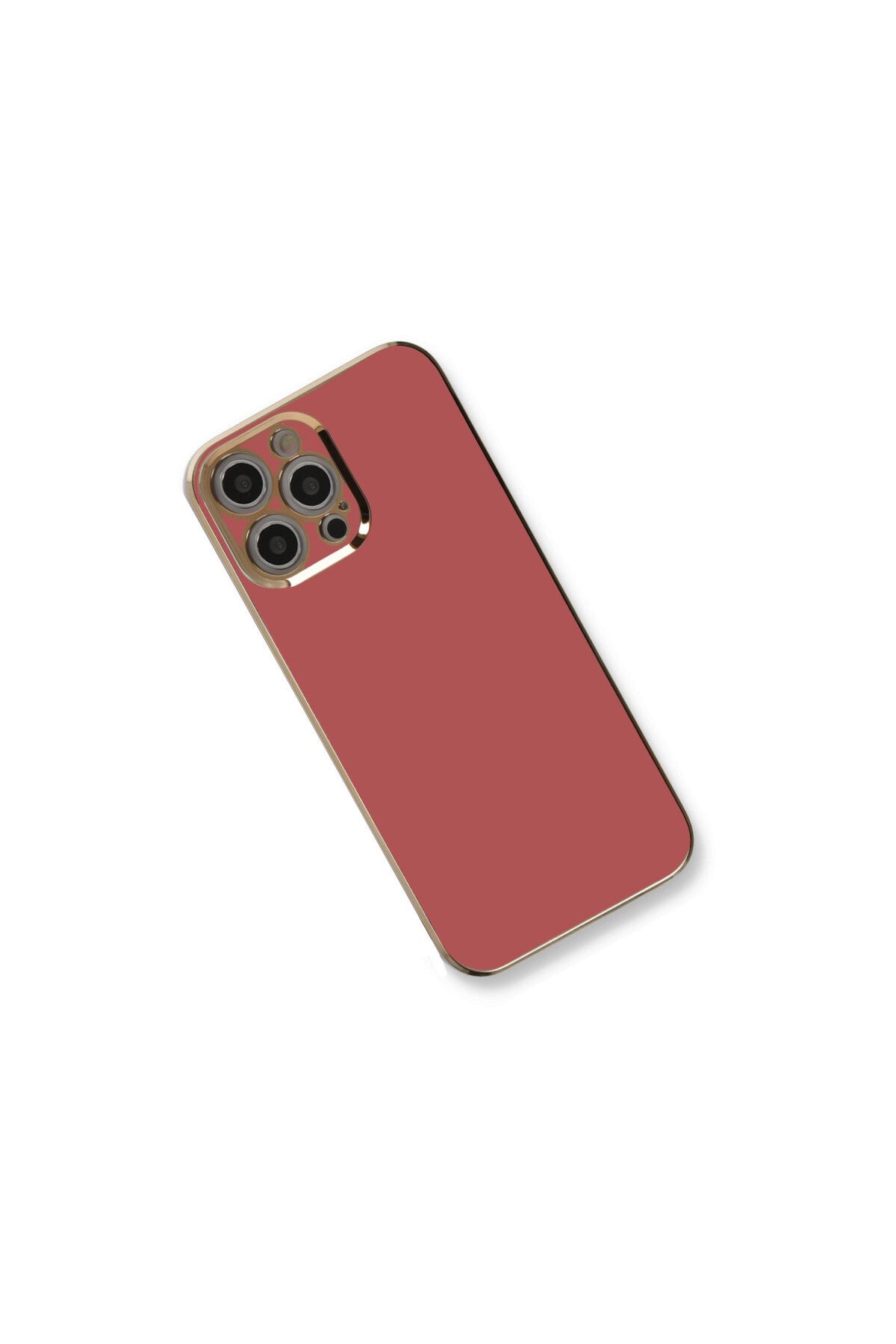 Apple iPhone 12 Pro Max Uyumlu Kılıf Volet Silikon - Kırmızı