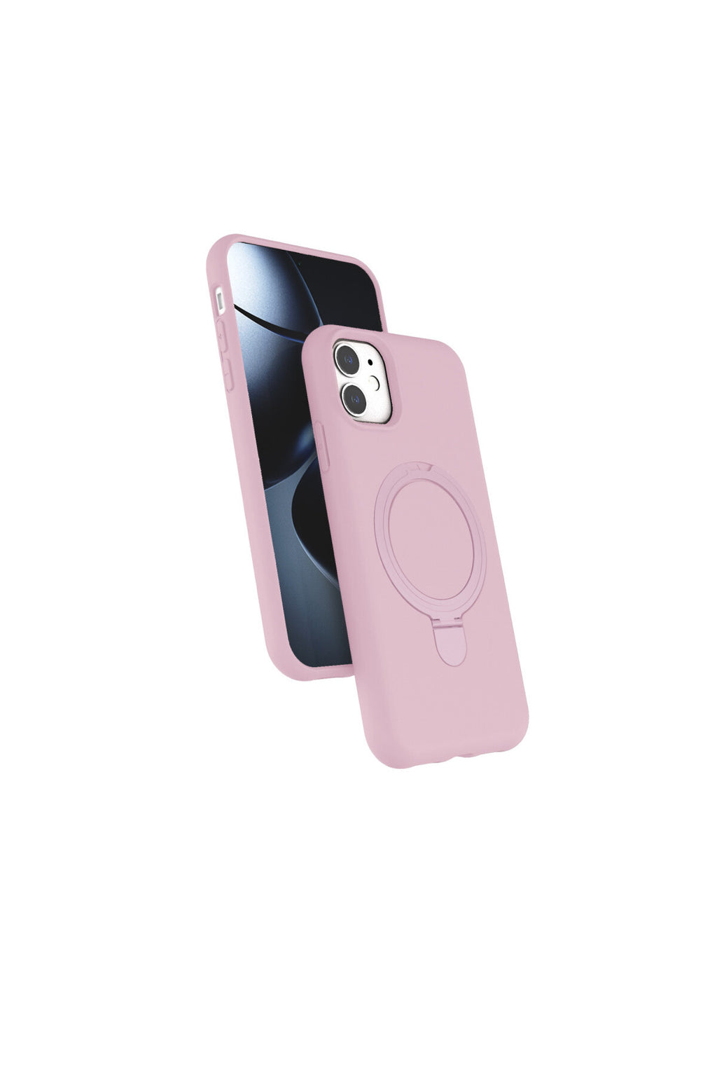 Apple iPhone 11 Uyumlu Regal Magsafe Standlı Kapak - Açık Pembe