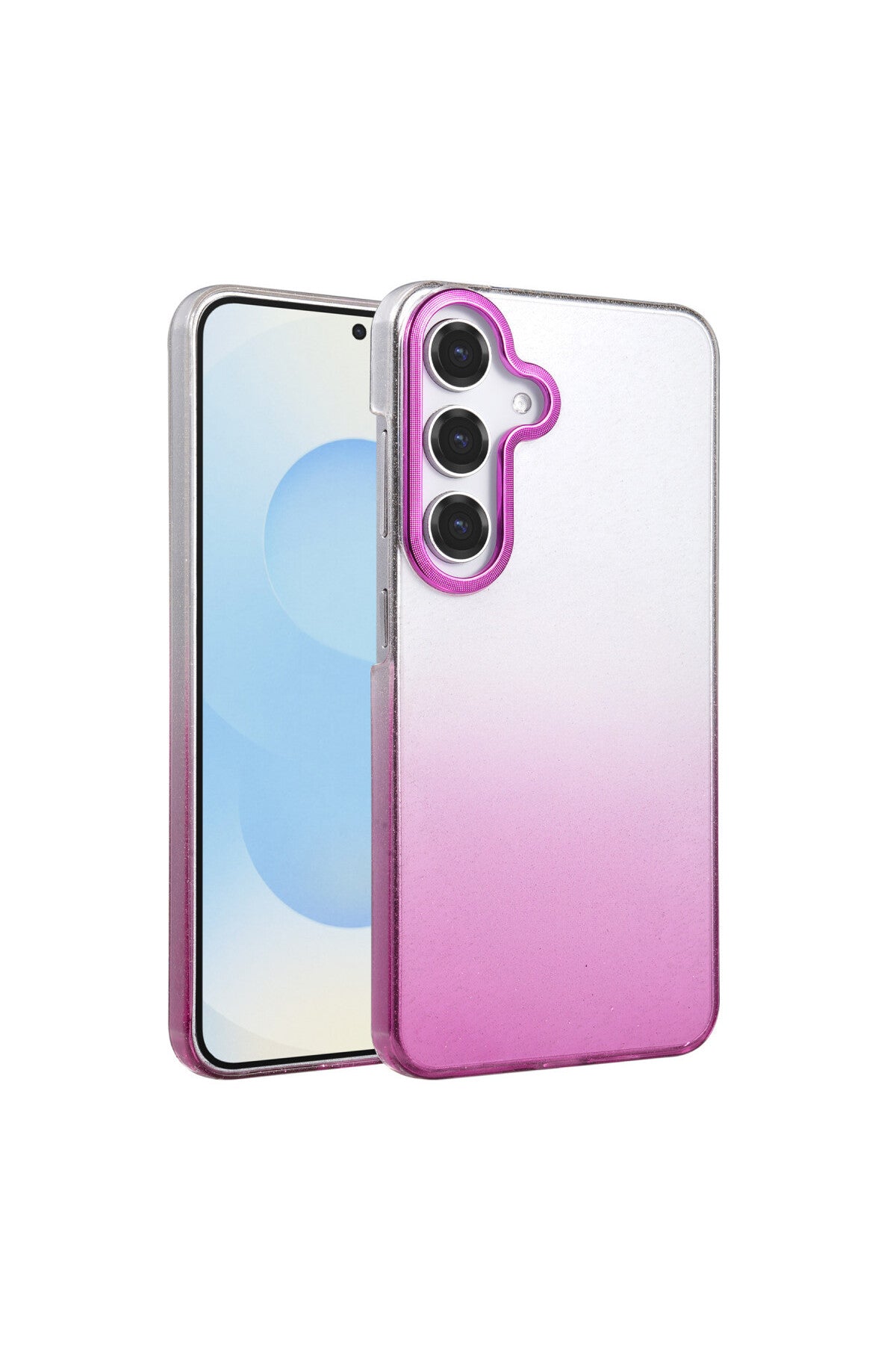 Samsung Galaxy A55 5G Uyumlu Glossy Kapak - Mavi