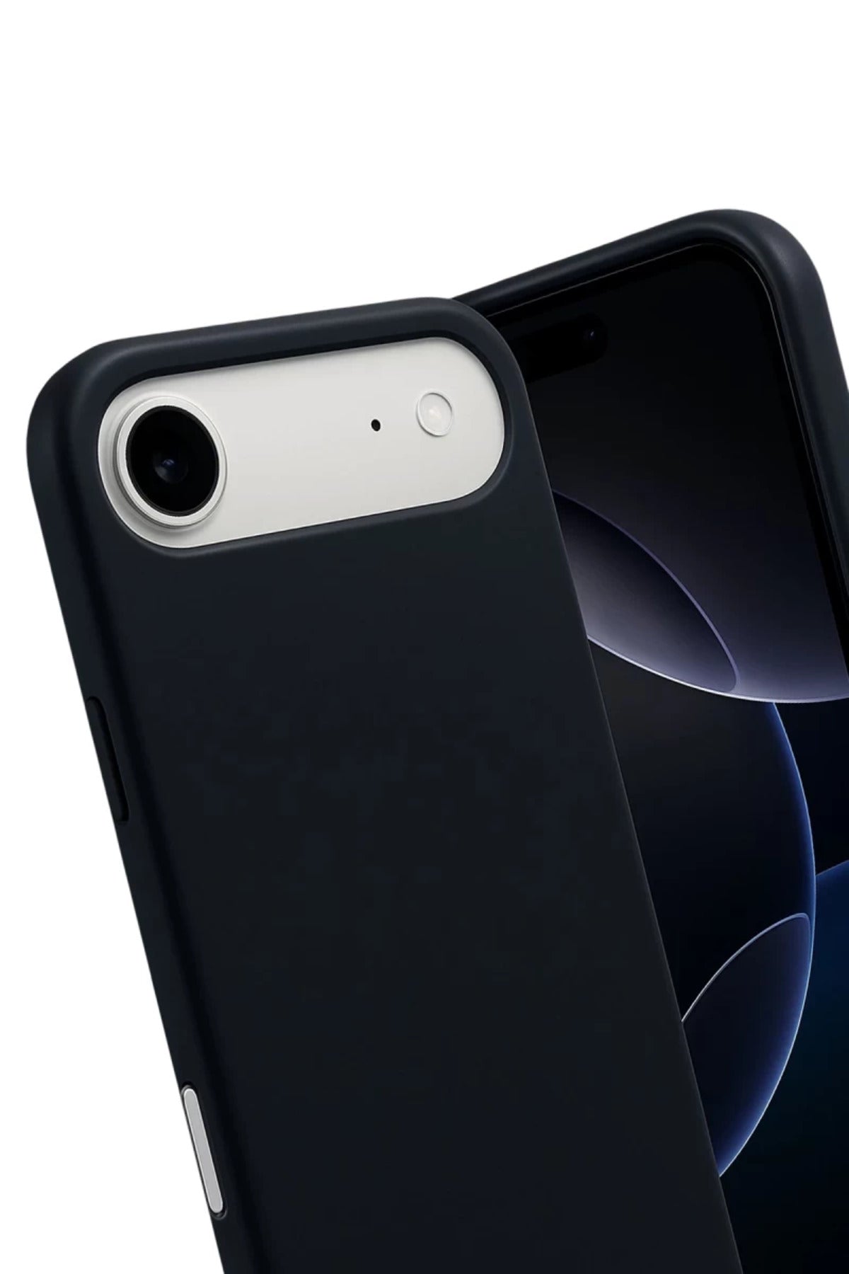 Apple iPhone 17 Air Uyumlu Nano içi Kadife Silikon - Siyah
