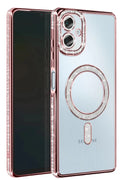 Samsung Galaxy A06 Uyumlu Joke Simli Magneticsafe Kılıf - Pembe