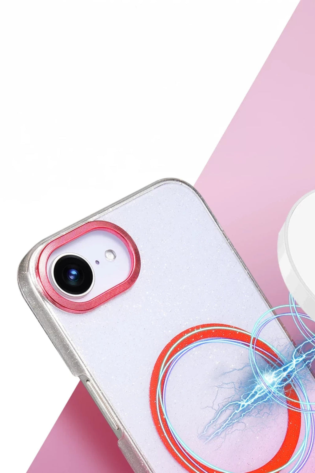 Apple iPhone 16E Uyumlu Glossy Magsafe Kapak - Çöl Titanyum