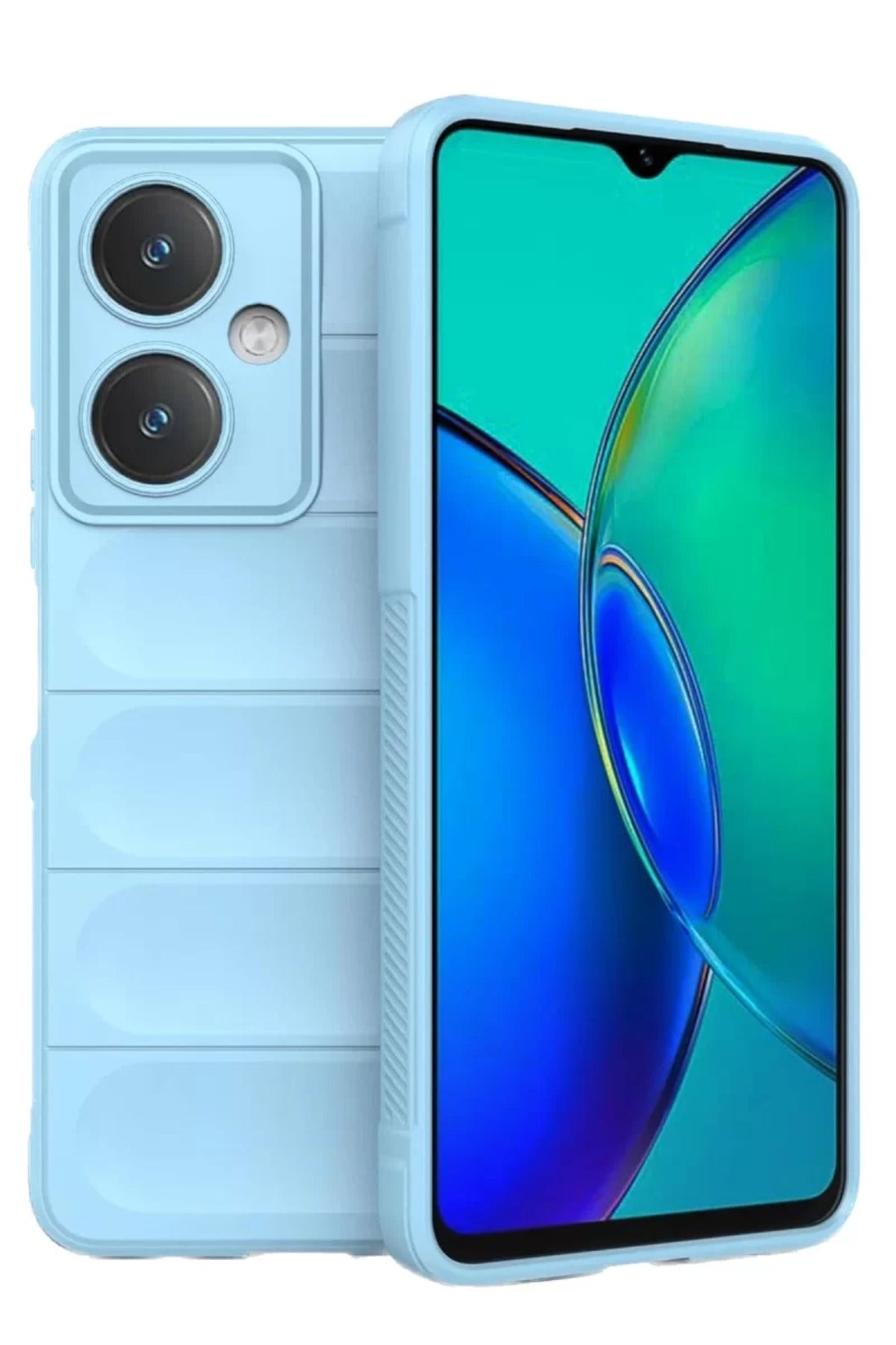 Vivo Y27 Uyumlu Kılıf Optimum Silikon - Sky Blue