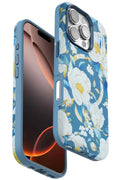 Onegif Apple iPhone 16 Pro Max Uyumlu Flower Series Magsafe Kapak - Mavi