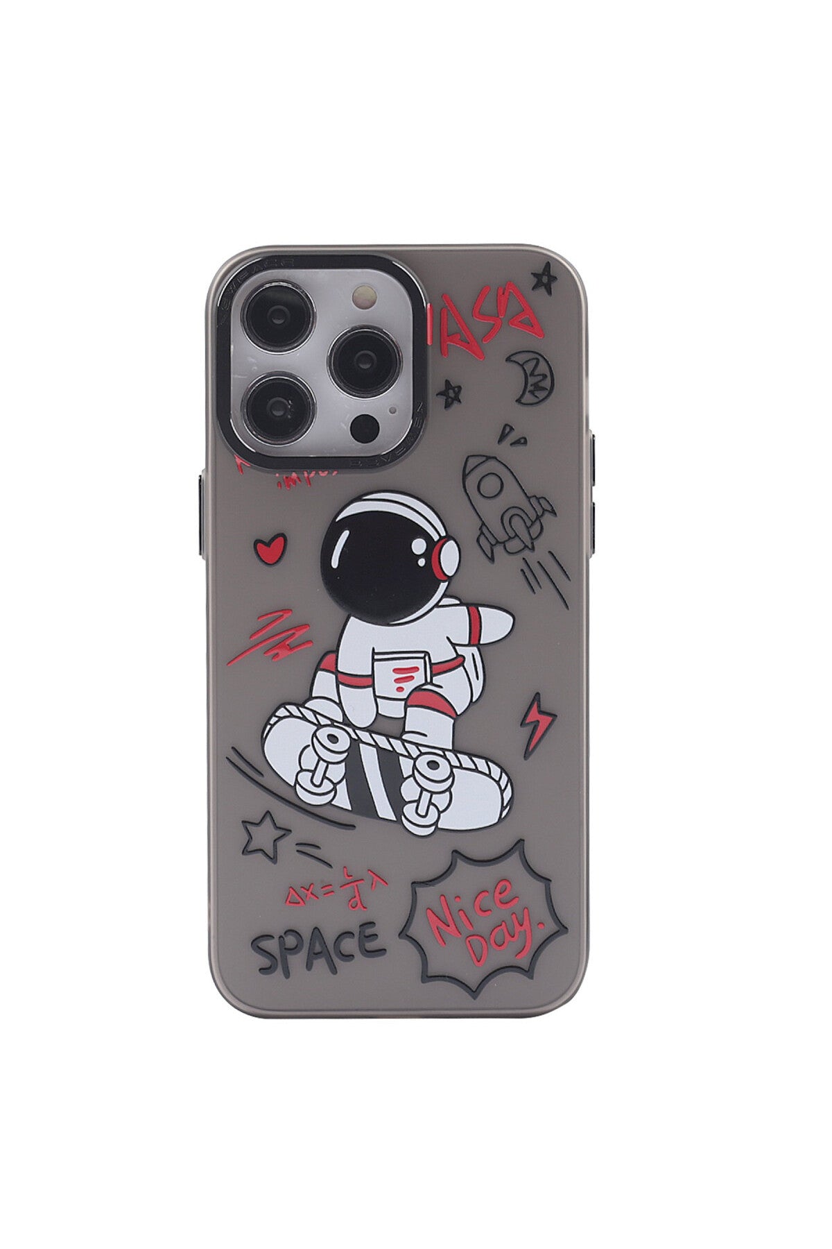 Apple iPhone 14 Pro Max Uyumlu Kılıf Prada Desenli Kapak - Prada Siyah - 1