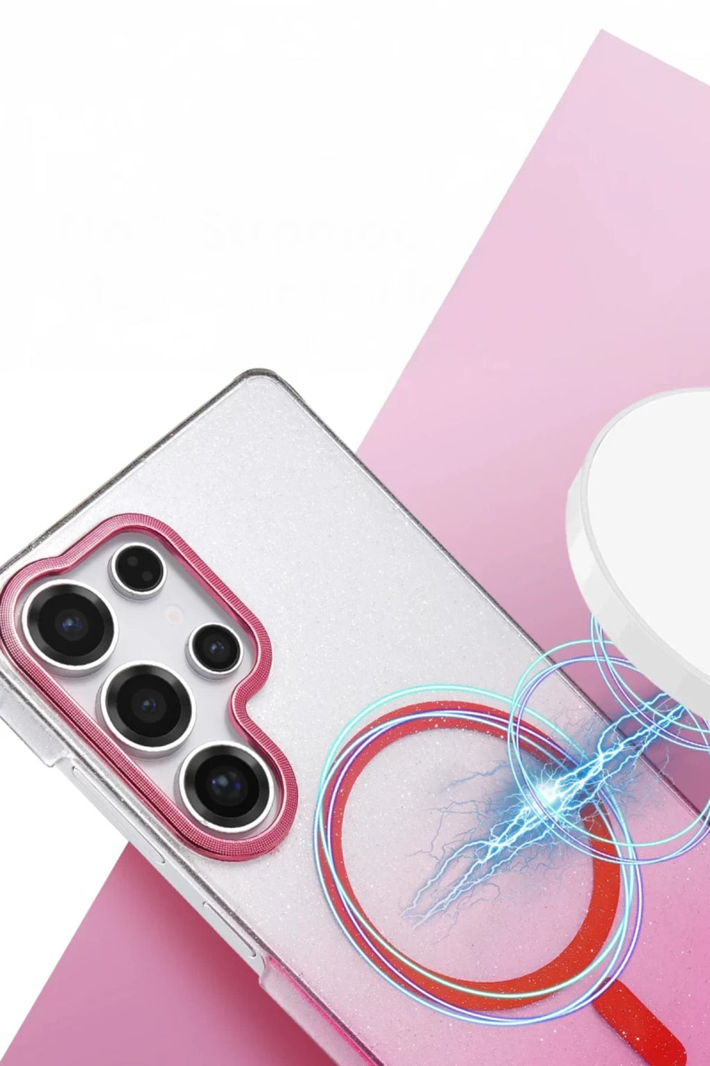 Samsung Galaxy S24 Ultra Uyumlu Glossy Magsafe Kapak - Çöl Titanyum