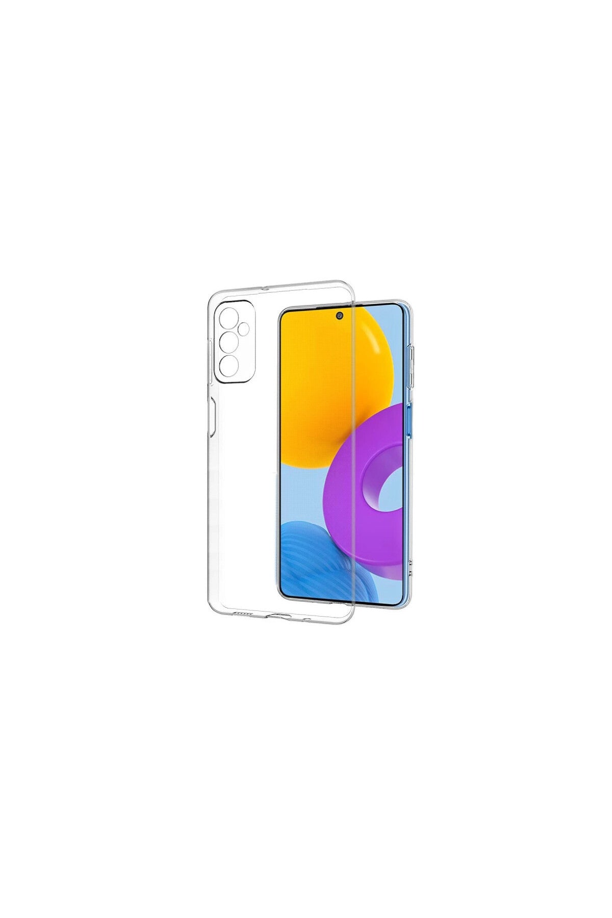 Samsung Galaxy M52 5G Uyumlu Kılıf Lüx Şeffaf Silikon