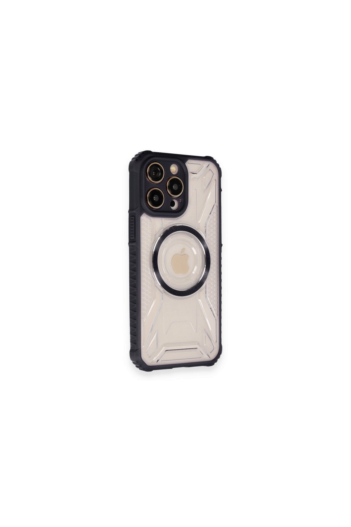Apple iPhone 12 Pro Max Uyumlu Kılıf Prag Magneticsafe Kapak - Siyah