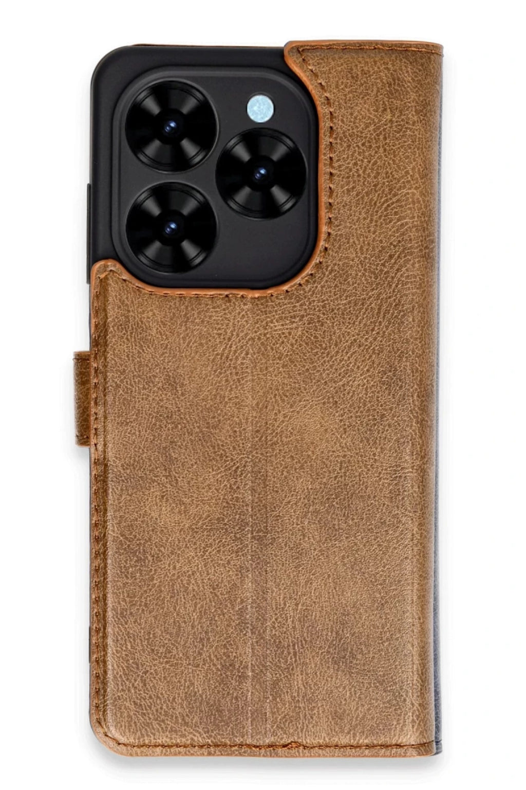 Tecno Spark Go 2024 Kılıf Trend S Plus Kapaklı Kılıf - Taba