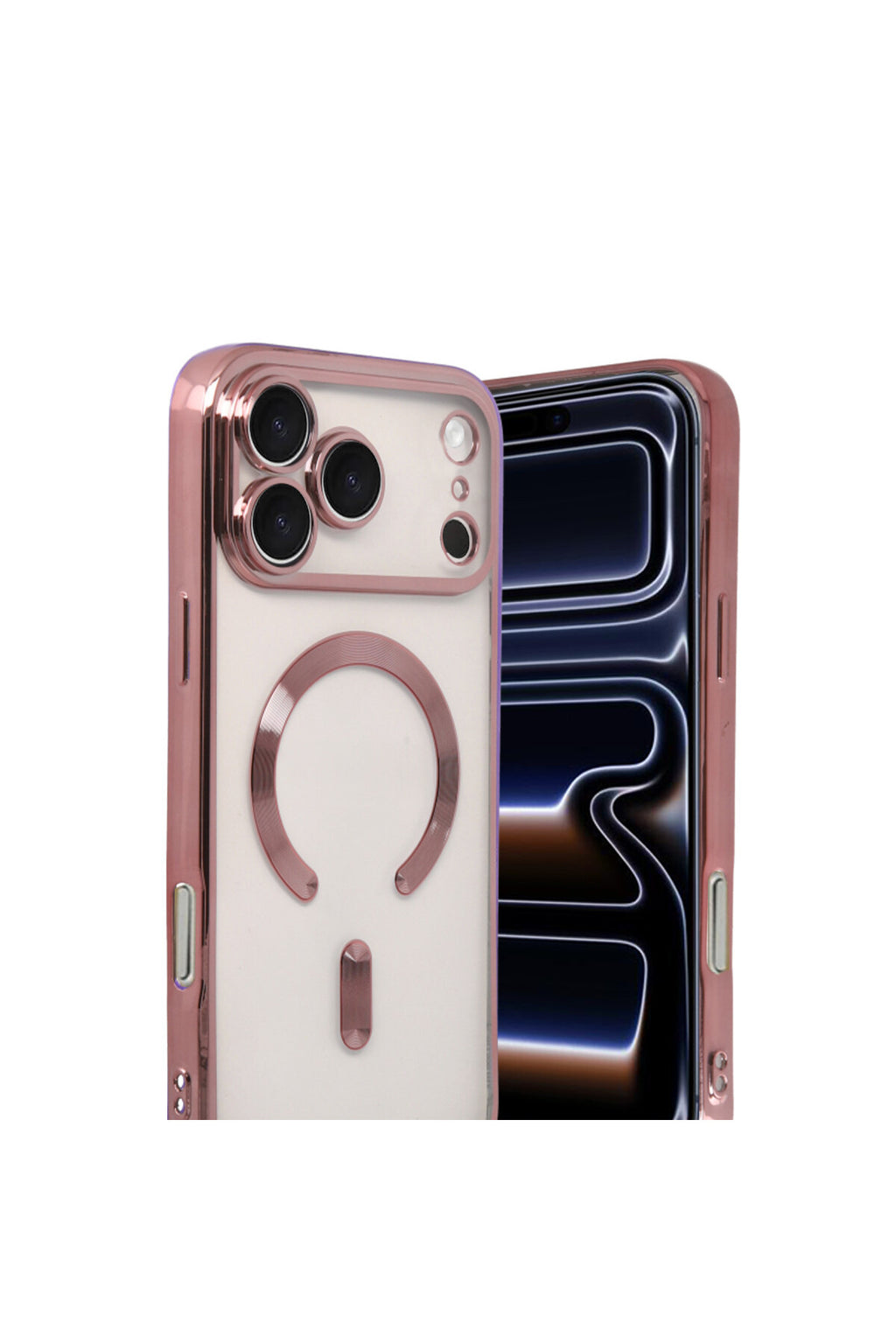 Apple iPhone 17 Pro Max Uyumlu Kross Magneticsafe Kapak - Rose