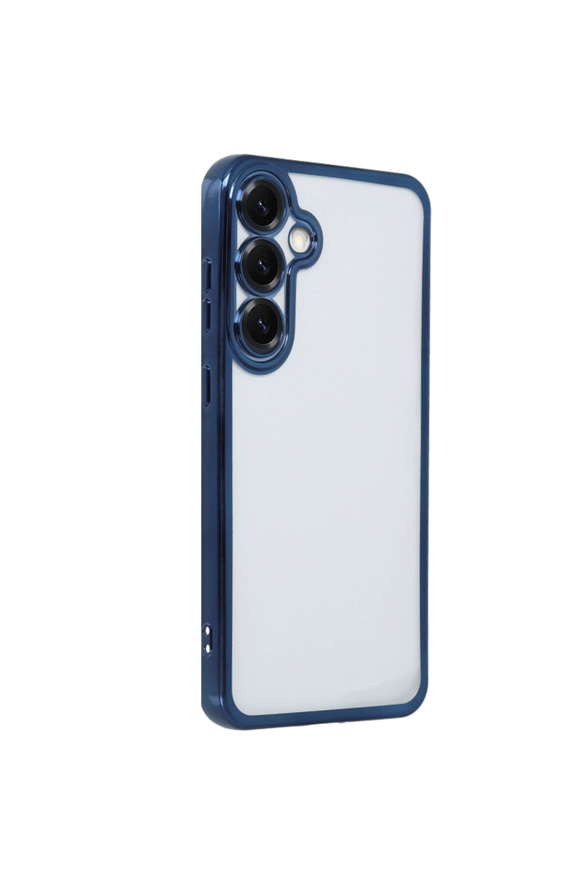Samsung Galaxy S25 Plus Uyumlu Kılıf Lensli Silikon - Lacivert