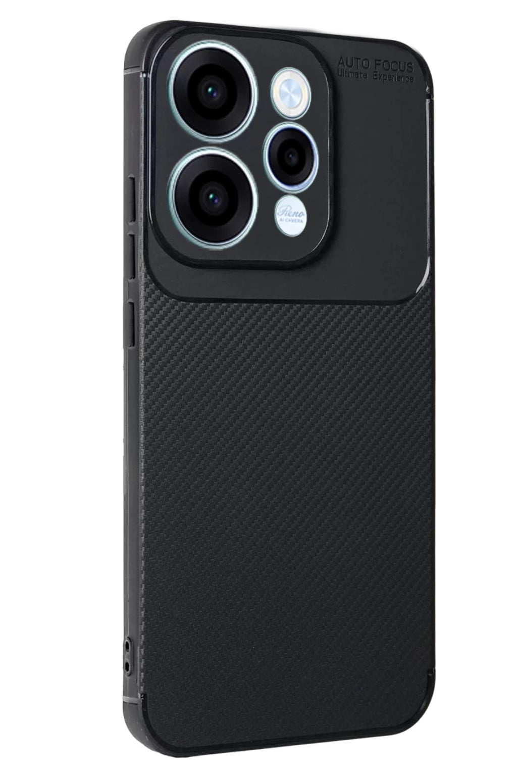 Oppo Reno 15 Uyumlu Auto Focus Karbon Kapak - Siyah