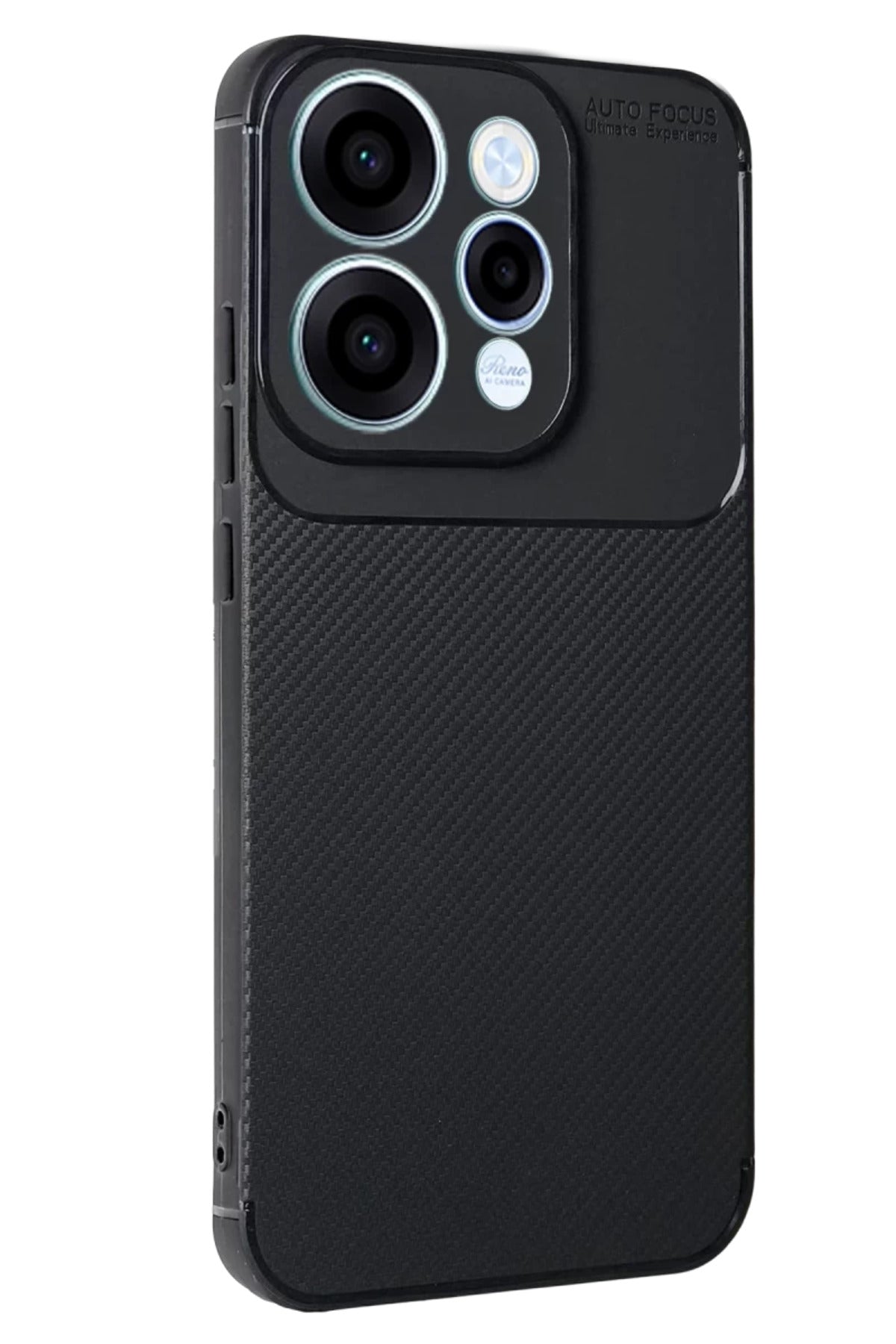 Oppo Reno 15 Uyumlu Auto Focus Karbon Kapak - Siyah