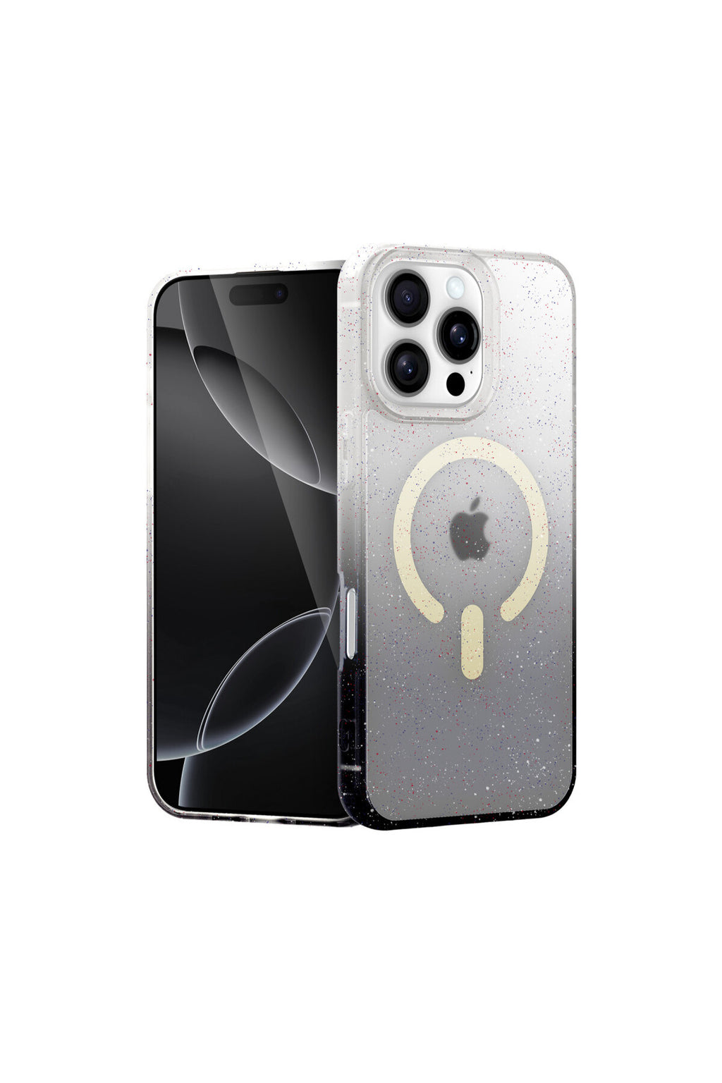 Apple iPhone 16 Pro Max Uyumlu Pummel Shiny Magsafe Kapak - Siyah
