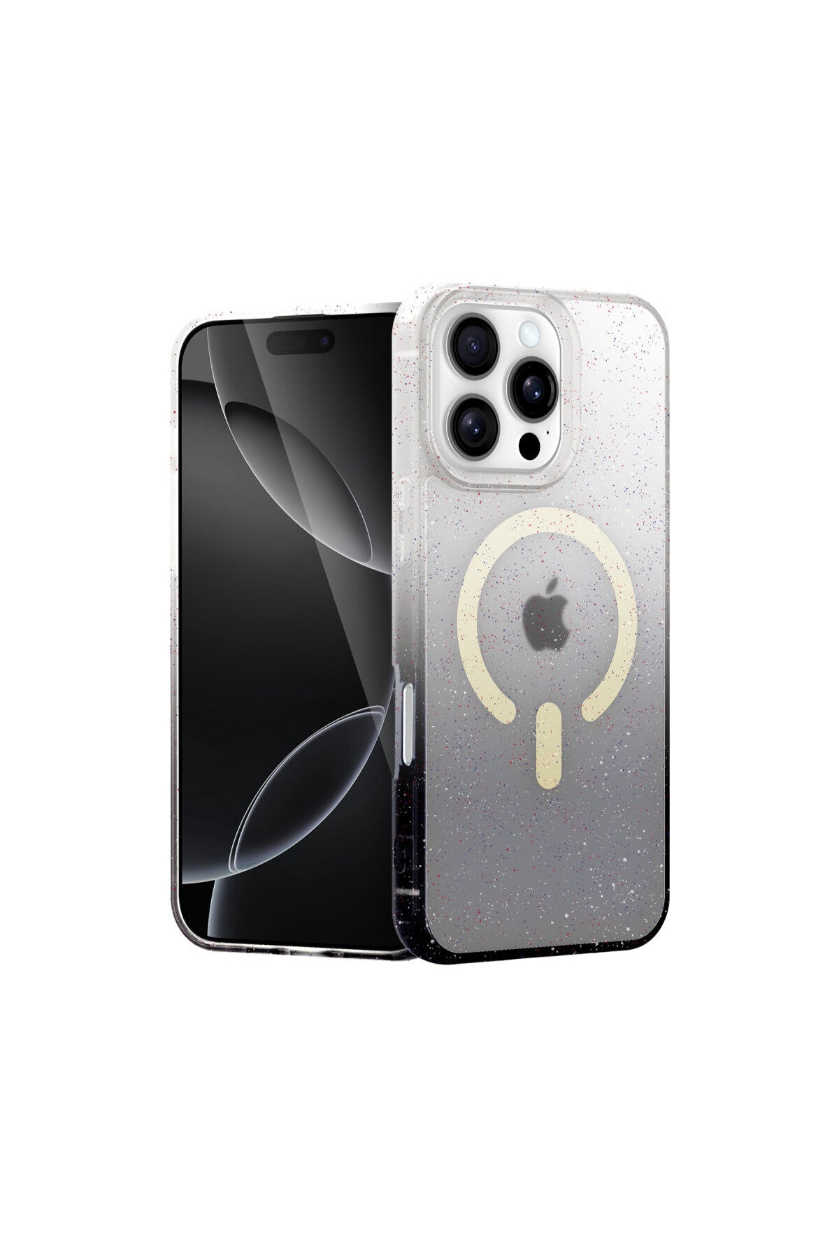 Apple iPhone 16 Pro Max Uyumlu Pummel Shiny Magsafe Kapak - Siyah