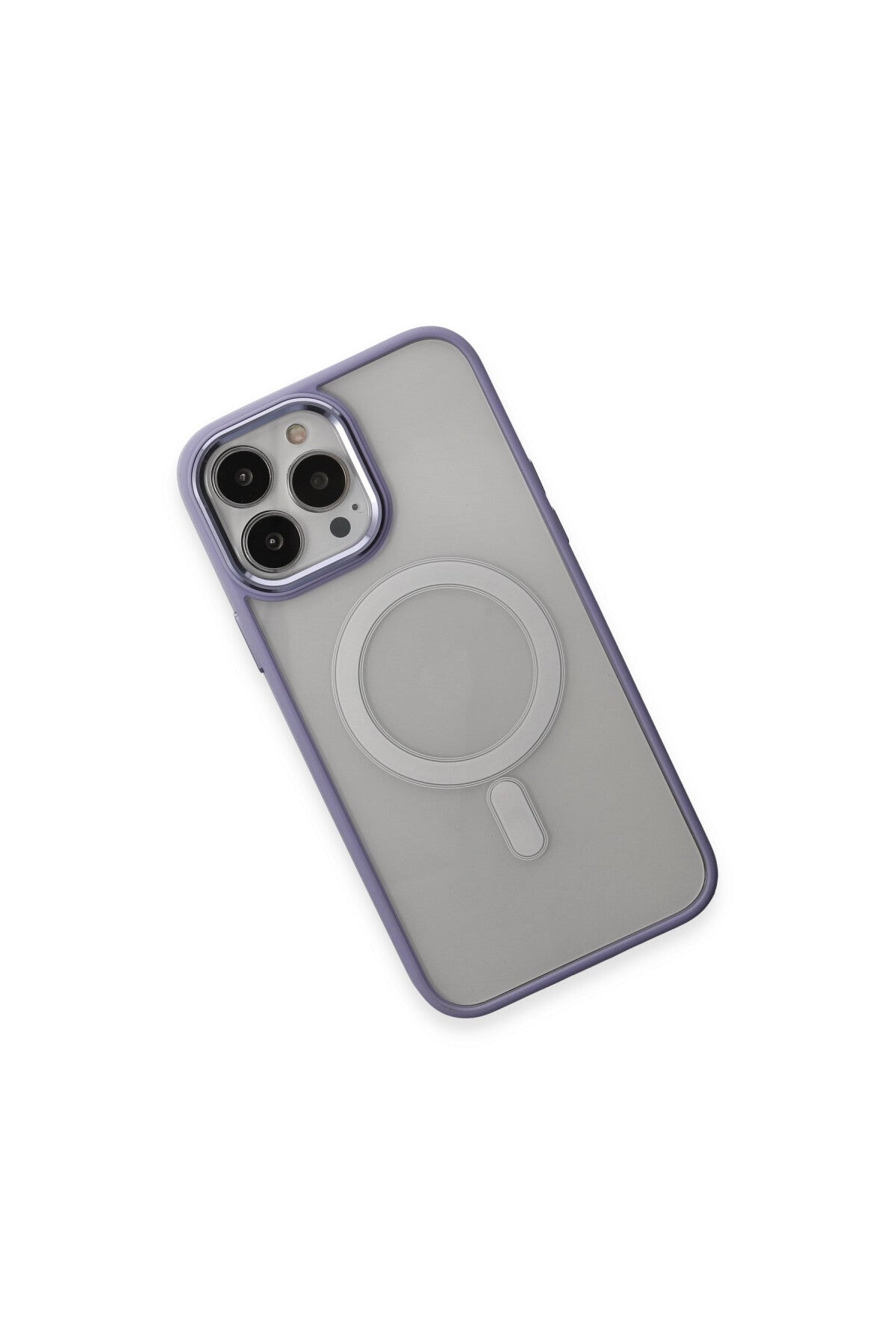 Apple iPhone 15 Pro Max Uyumlu Kılıf Room Magneticsafe Silikon - Lila
