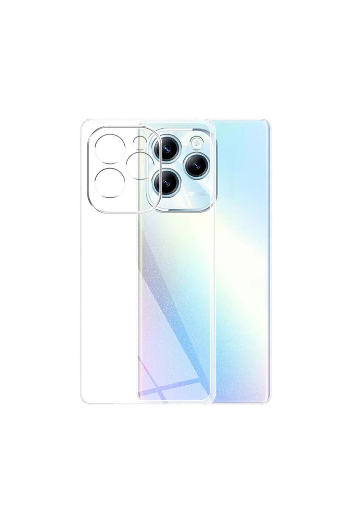 İnfinix Hot 40i Uyumlu Kılıf Lüx Şeffaf Silikon