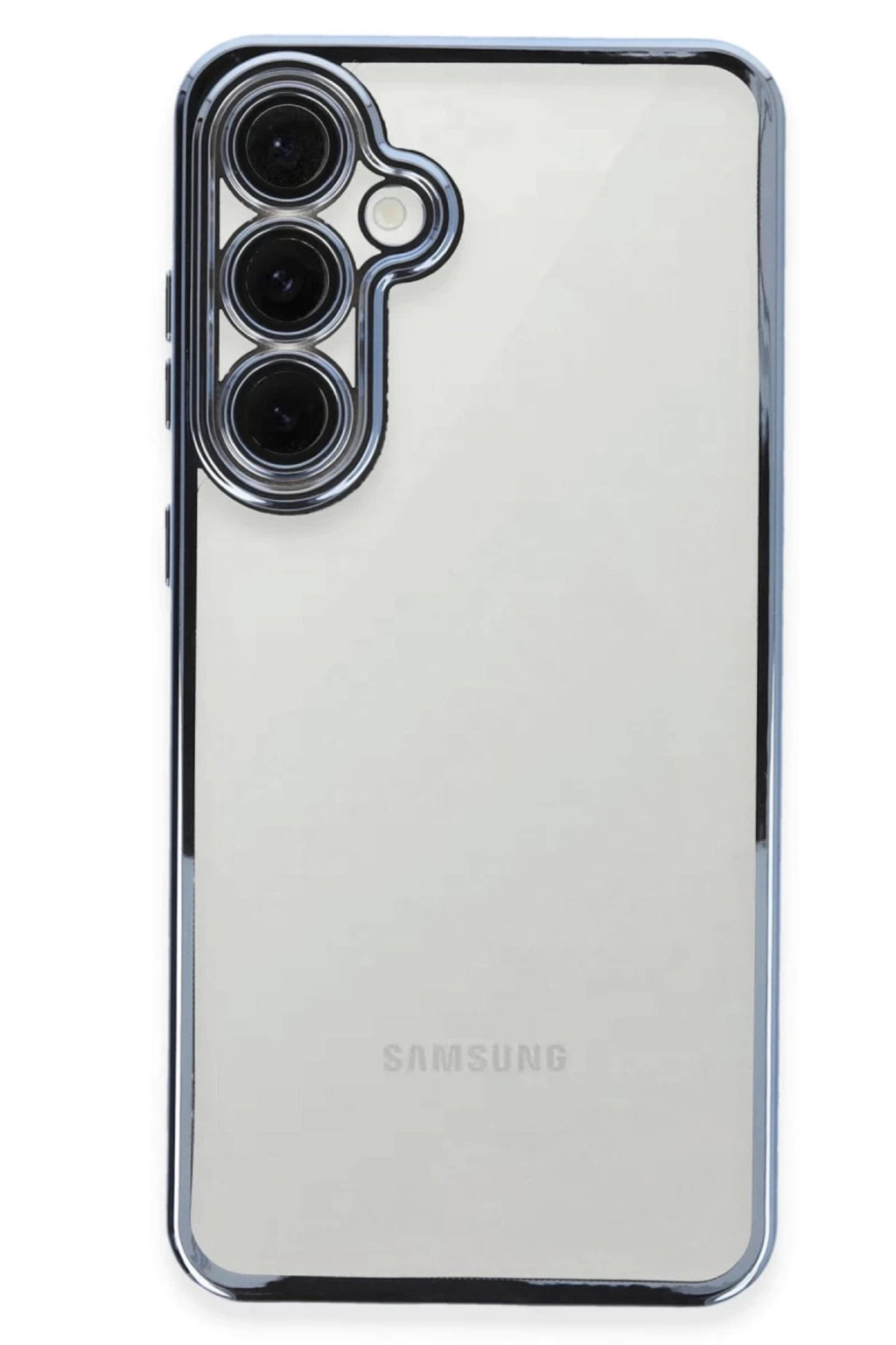 Samsung Galaxy S24 FE Uyumlu Kılıf Lensli Silikon - Lacivert