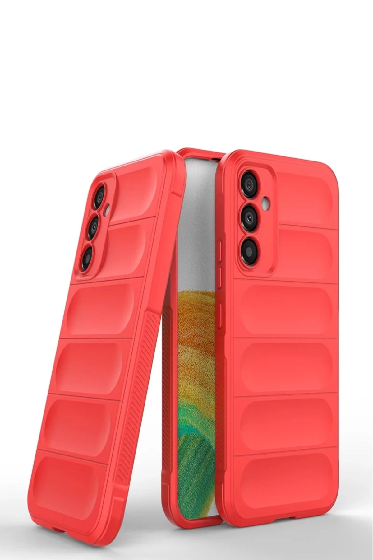 Samsung Galaxy M34 5G Uyumlu Kılıf Optimum Silikon - Kırmızı